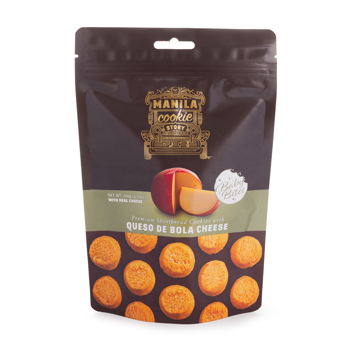 Manila Cookie Story Baby Bites Queso De Bola 120 g