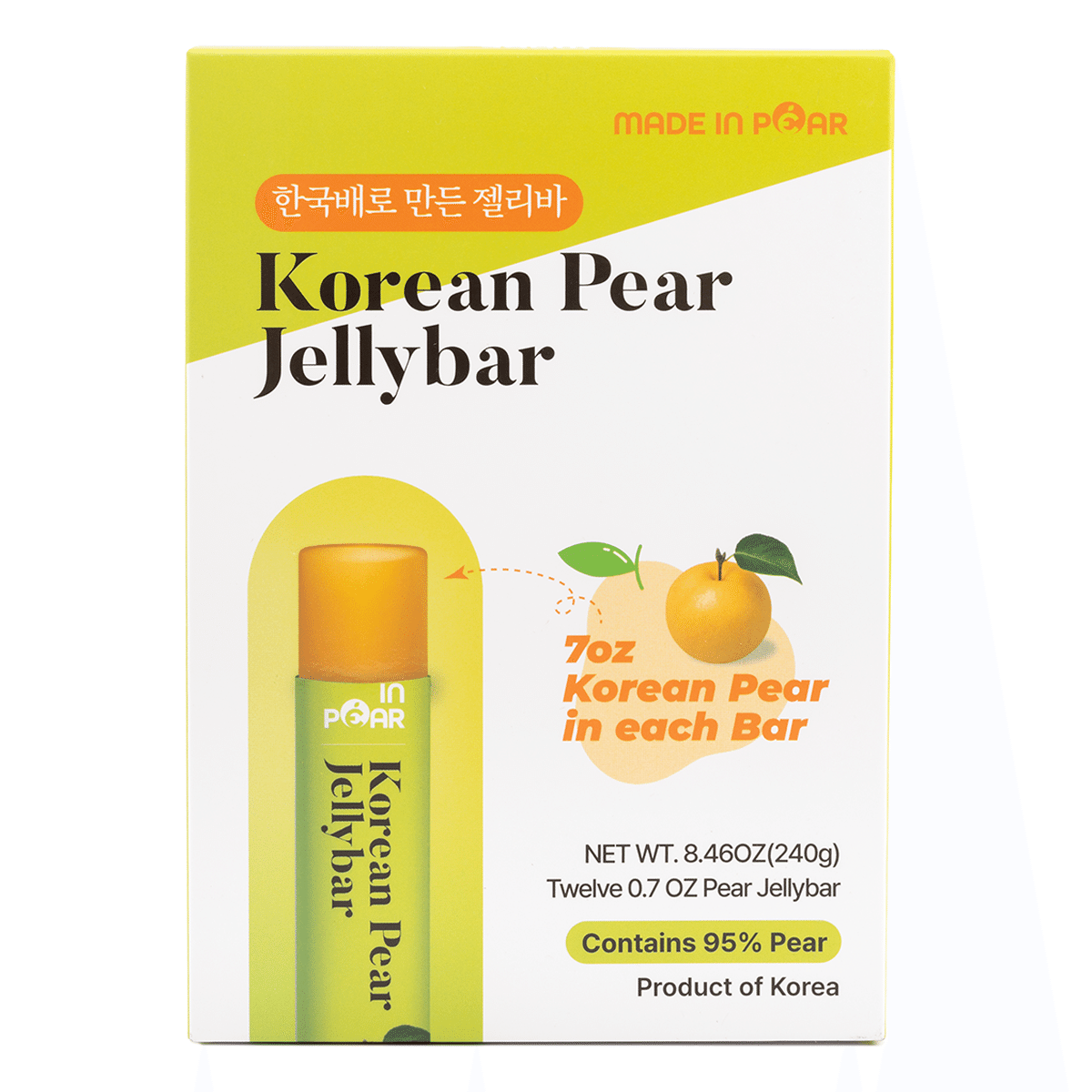 JEOLLANAM-DO PEAR JELLY BAR 20 g*12 each