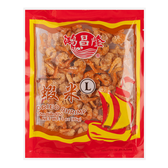 weee_seafood_Hong Chang Long Tôm Khô Dried Wild-Caught Shrimp, Large 85 g