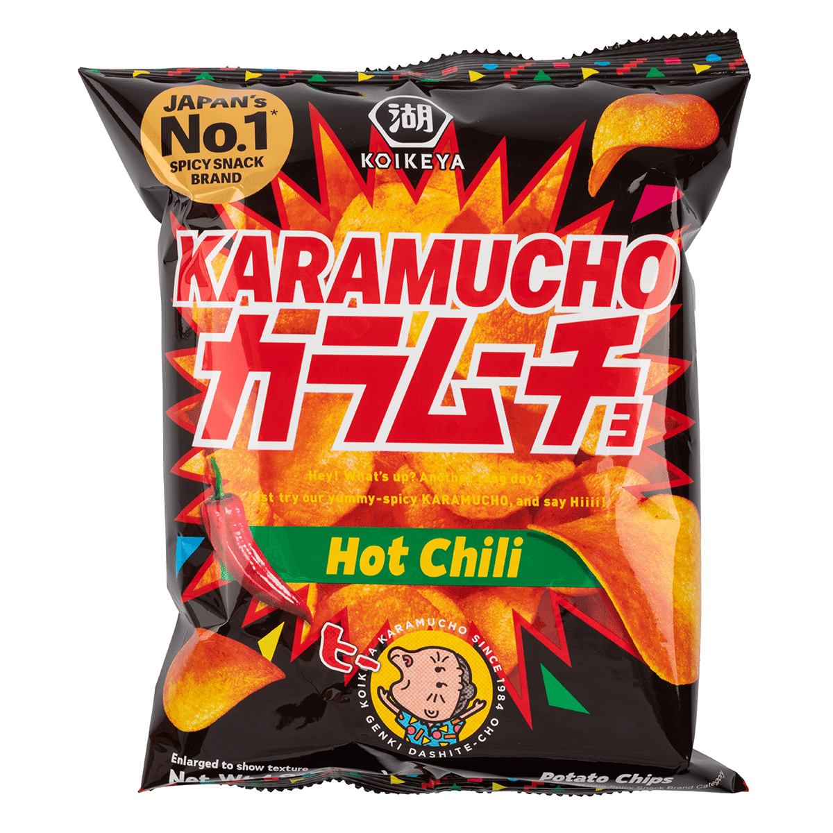 Koikeya Karamucho Potato Chips Hot Chili 54 g