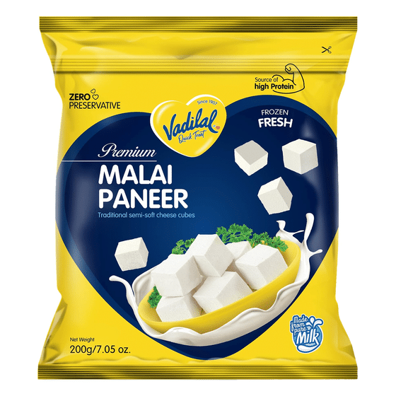weee_tofuplantbased_Vadilal Malai Paneer Cubes Frozen 200 g