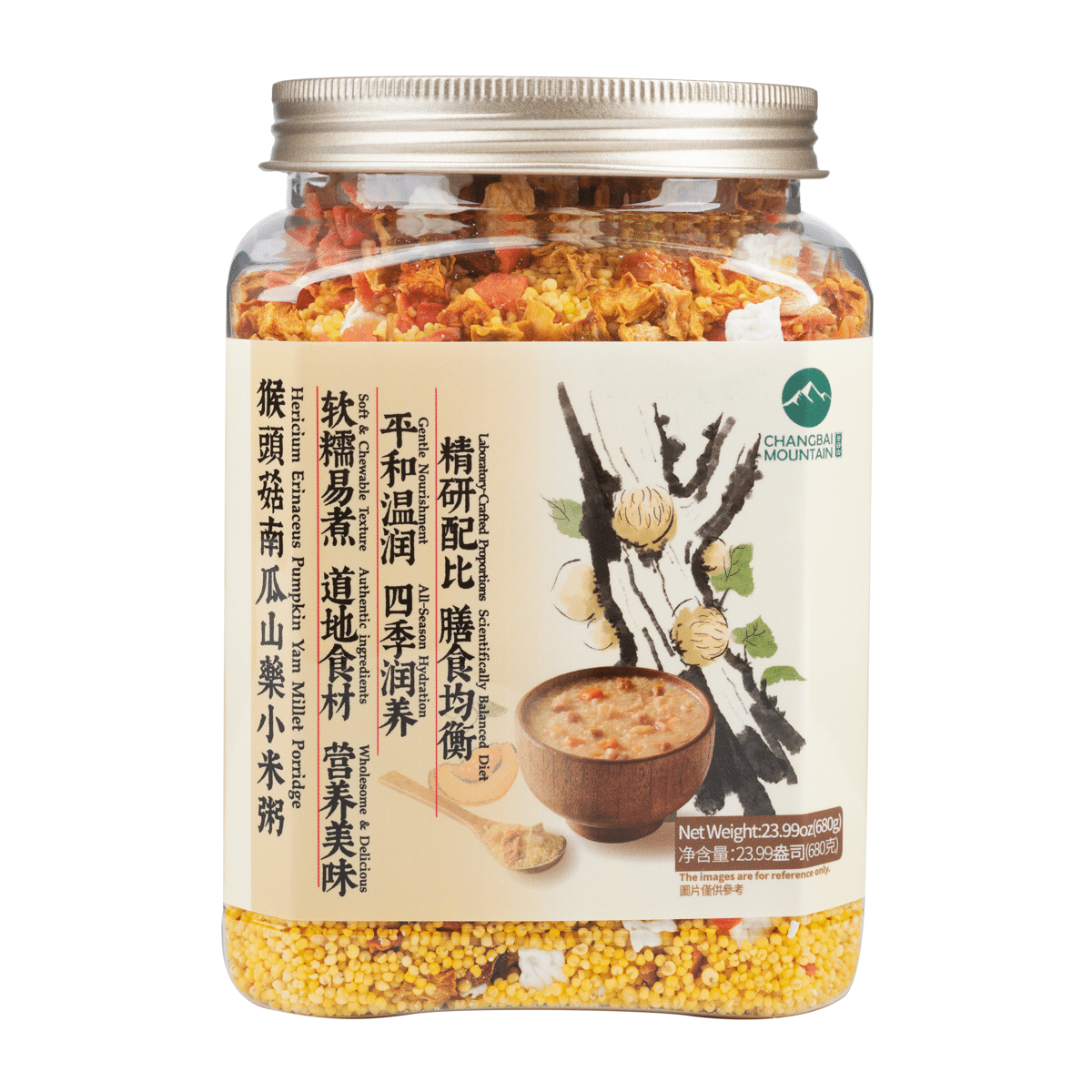 โจ๊กลูกเดือยฟักทองมันฝรั่งเห็ดถั่งเช่า 680g 680 g