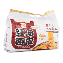 [BJ] Broad Noodles (Sour & Hot Chili Oil) 1 bag 420 g*12 pack