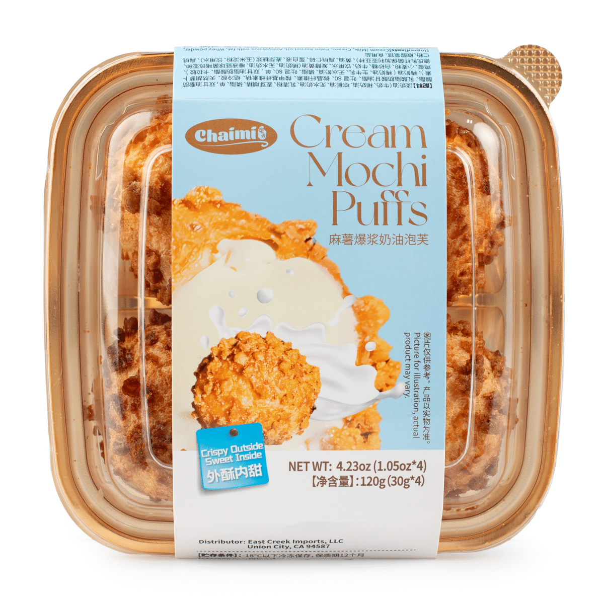 Chaimi Cream Mochi Puffs 4PC 120 gramo(s)