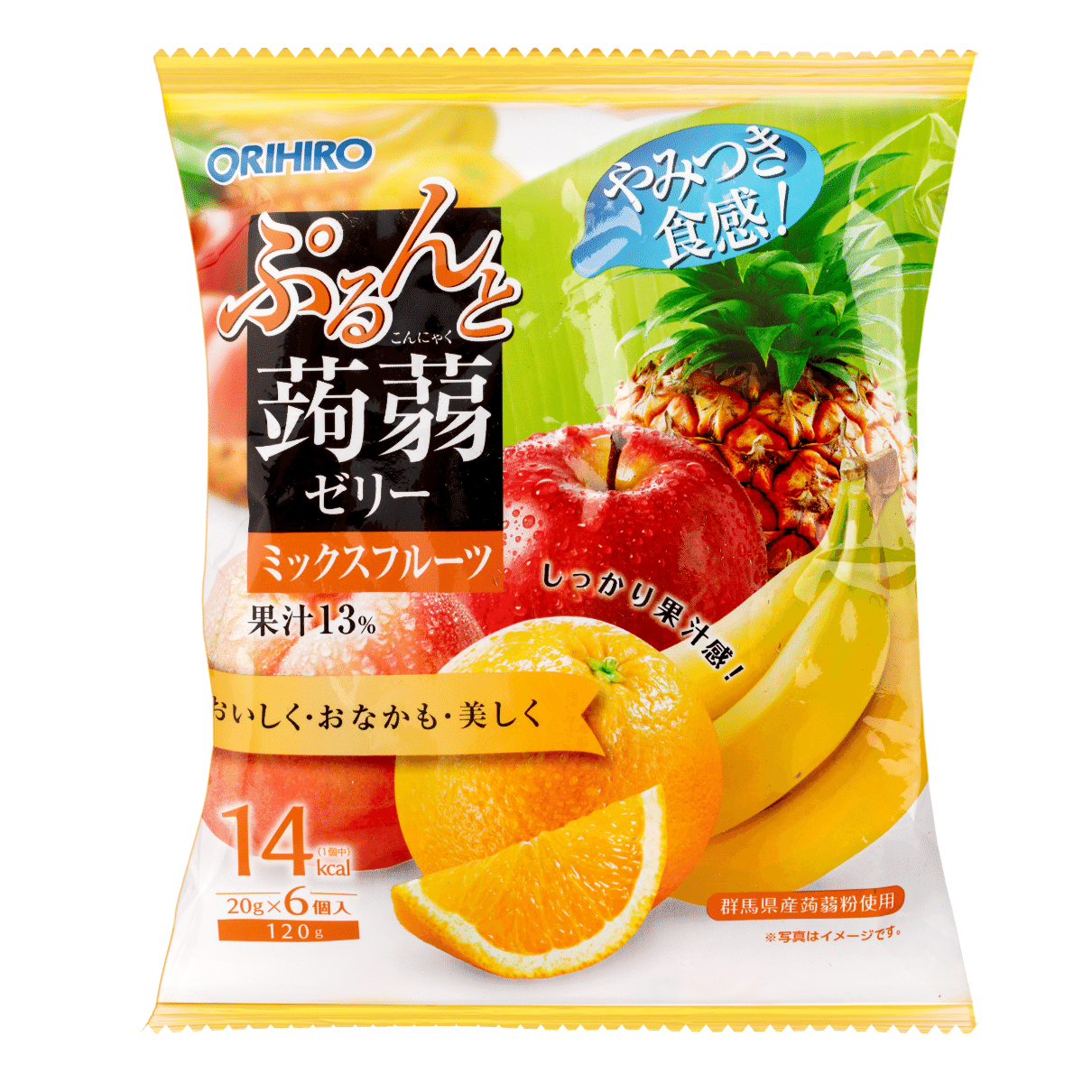 Orihiro Mixed Fruit Konjac Jelly 6pcs 120g 120 g