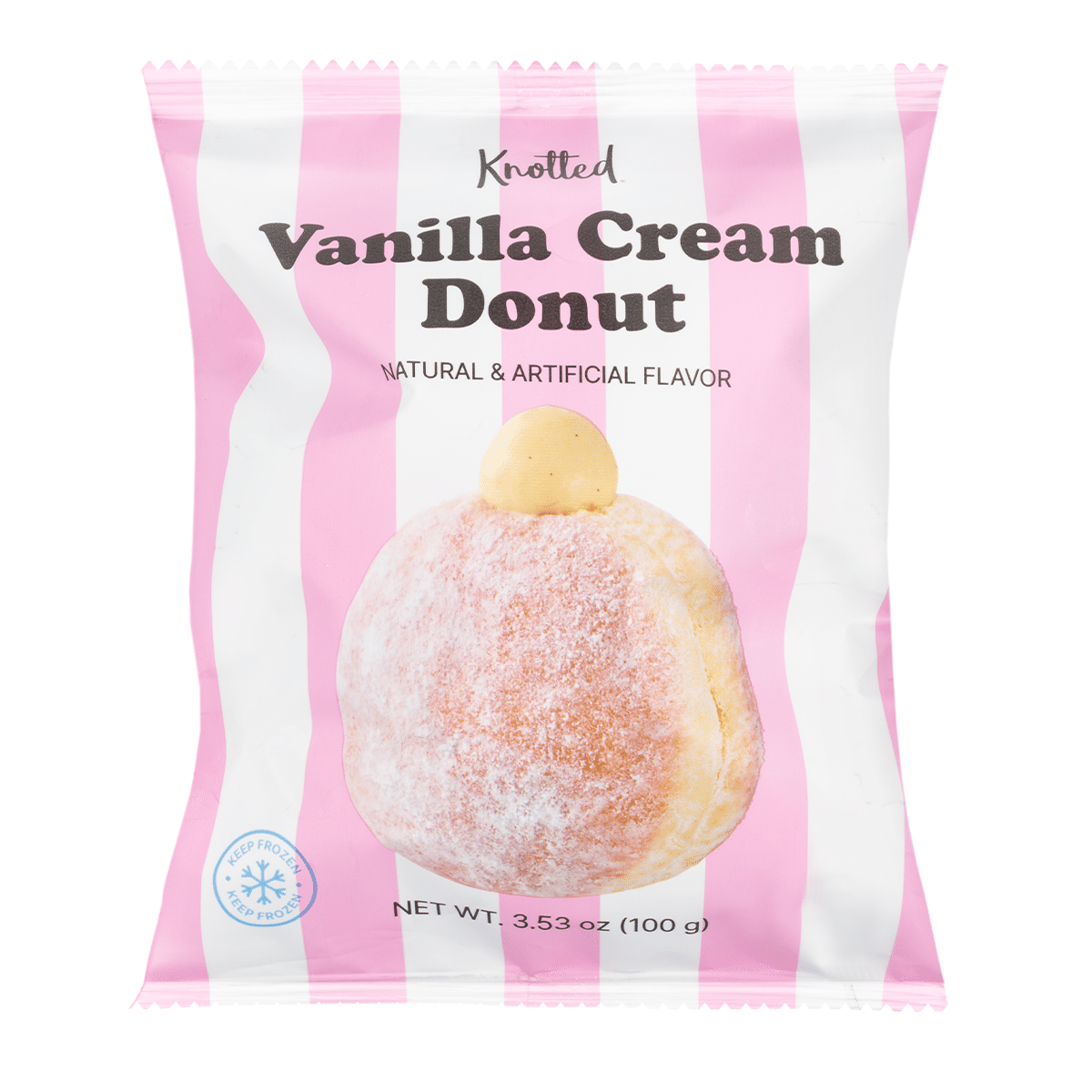 Donut de crema de vainilla trenzado 100 gramo(s)