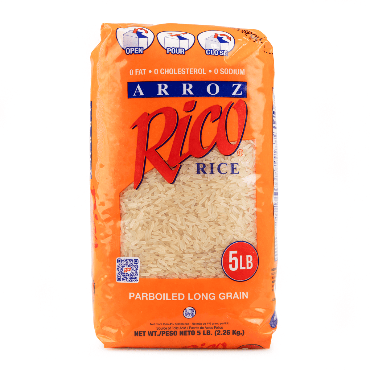 Rico Parboiled Long Grain Rice 5 lb