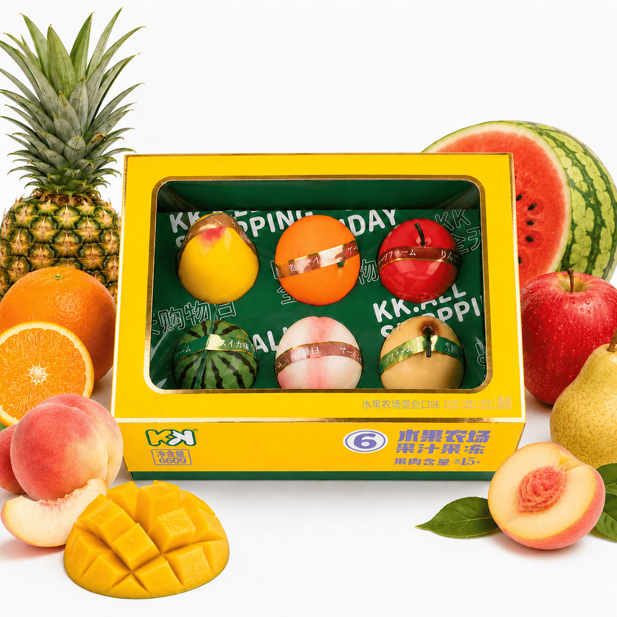 Chaoyouwei Assorted Fruit Flavored Jelly 660 g
