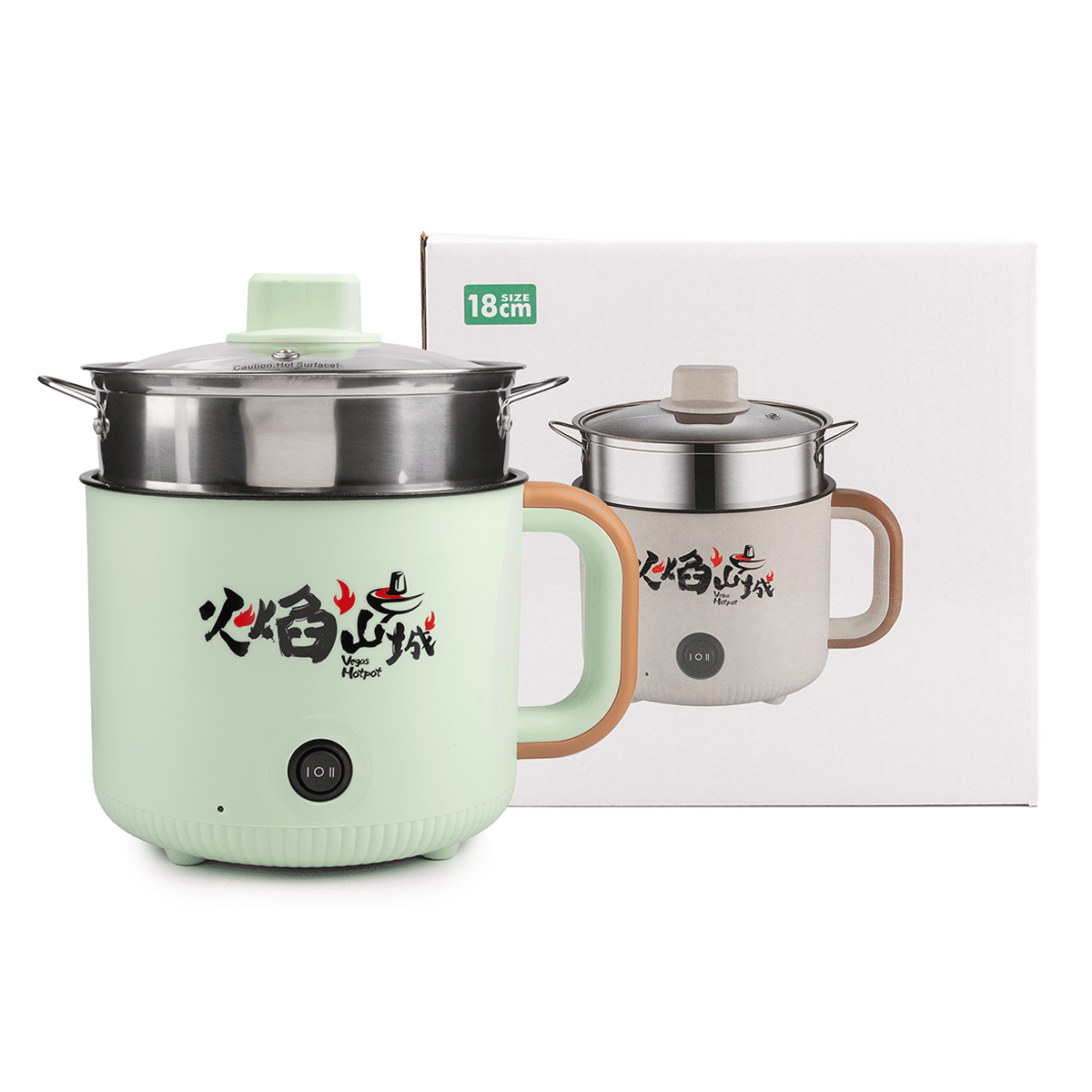 Vegas Multi-Functional Steam And Cooking Pot 18cm (Random color) 1 count