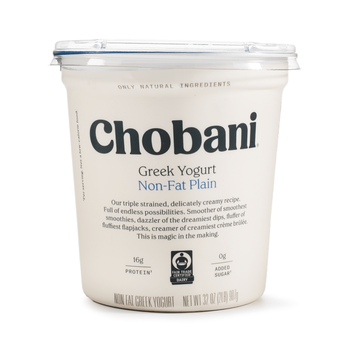 Chobani Greek Yogurt Non Fat Plain 32 oz