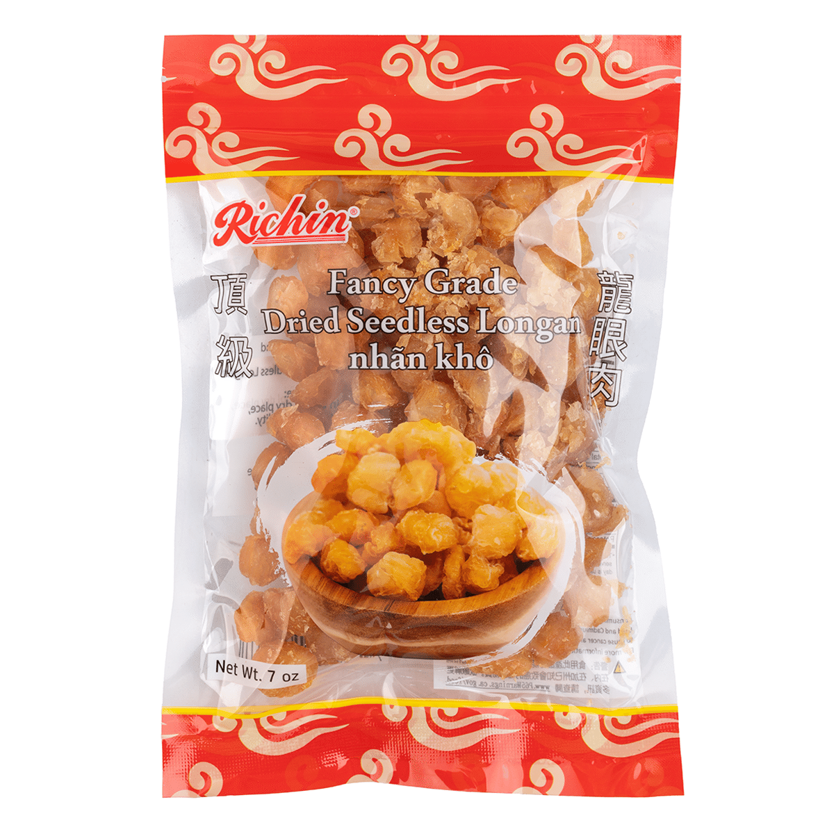 Longaniza Deshidratada Sin Semillas Richin, Grado Fancy 7 onza(s)