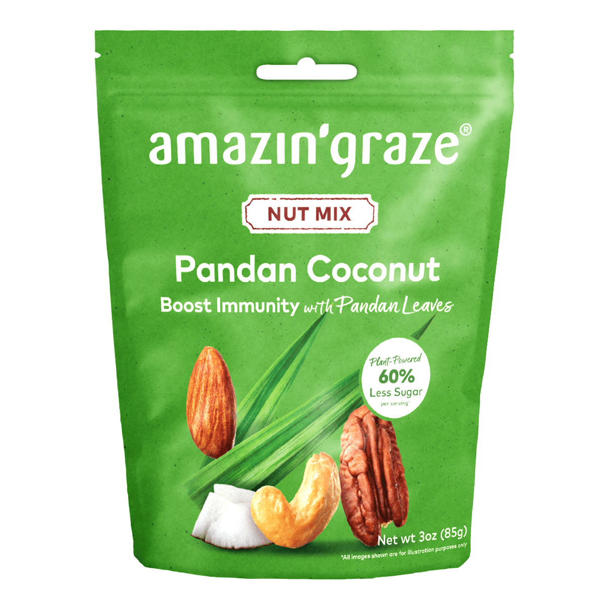 Mezcla de Nueces con Coco y Pandan Amazin' Graze 3 oz