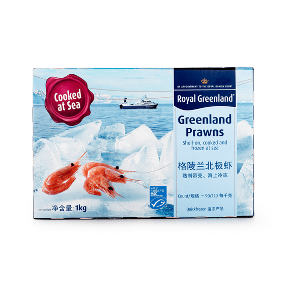 weee_seafood_Royal Greenland  2025 Season Cooked Wild Caught Greenlandic Sweet Prawns Frozen 2.2 lb