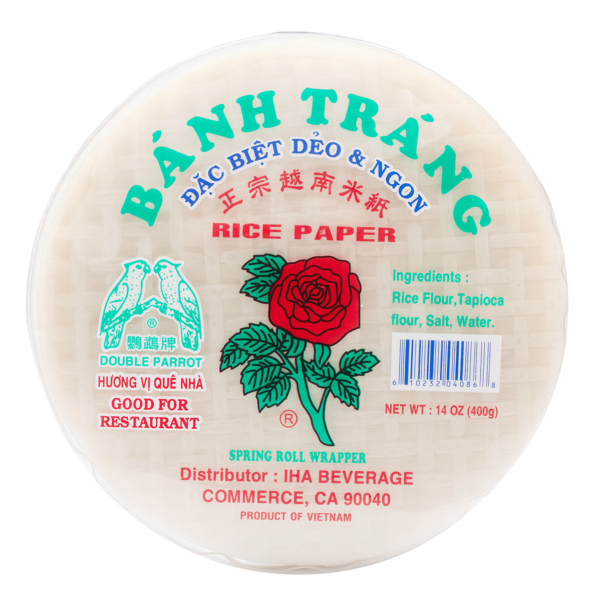 Bánh Tráng Double Parrot 22 cm 14 oz
