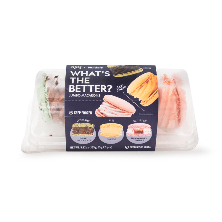 ASSI X NULDAM JUMBO MACARONS (DARK CHOCOLATE, CHEESE) - Weee!