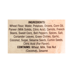 Deep Mix Vegetable Paratha 4pcs 14.1 oz