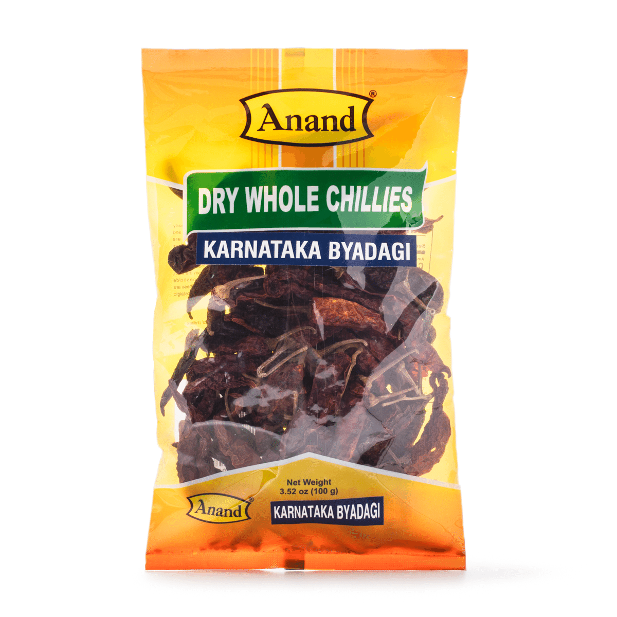 Chiles Secos Enteros Bedagi Karnataka Anand 3.5 onza(s)