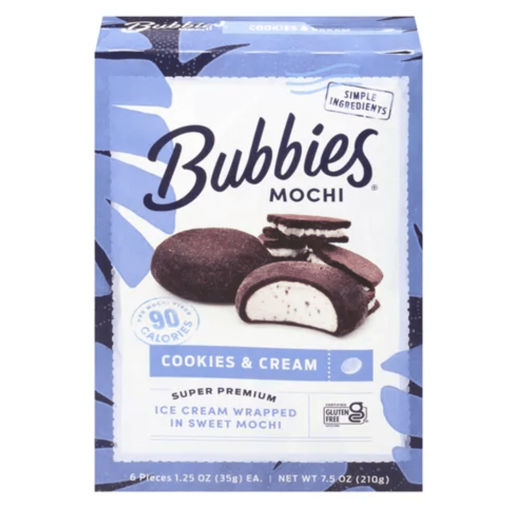 Bubbies Mochi Ice Cream Cookies & Cream 7.5 oz