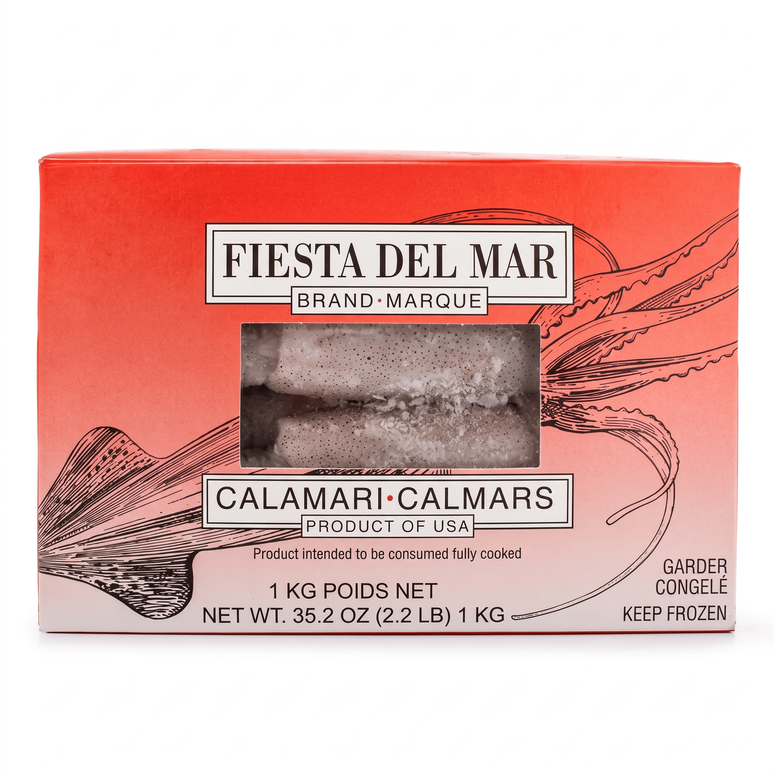 Fiesta Del Mar 냉동 캘리포니아 오징어 2.2 파운드