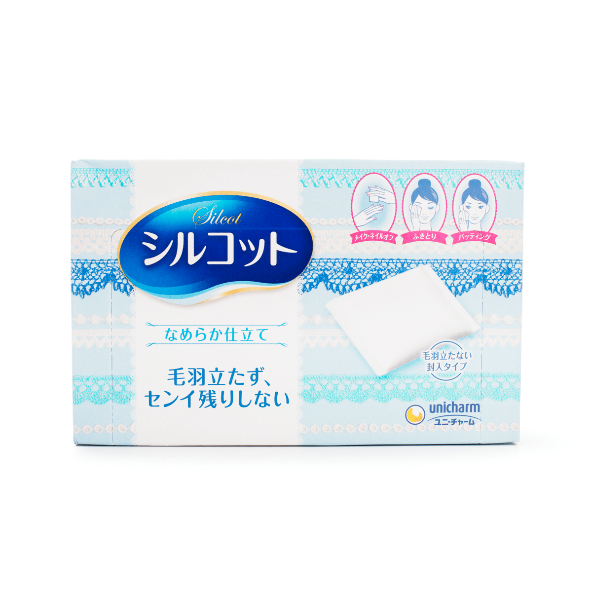 Unicharm 시루콧토 화장솜 1 케이스*60 팩