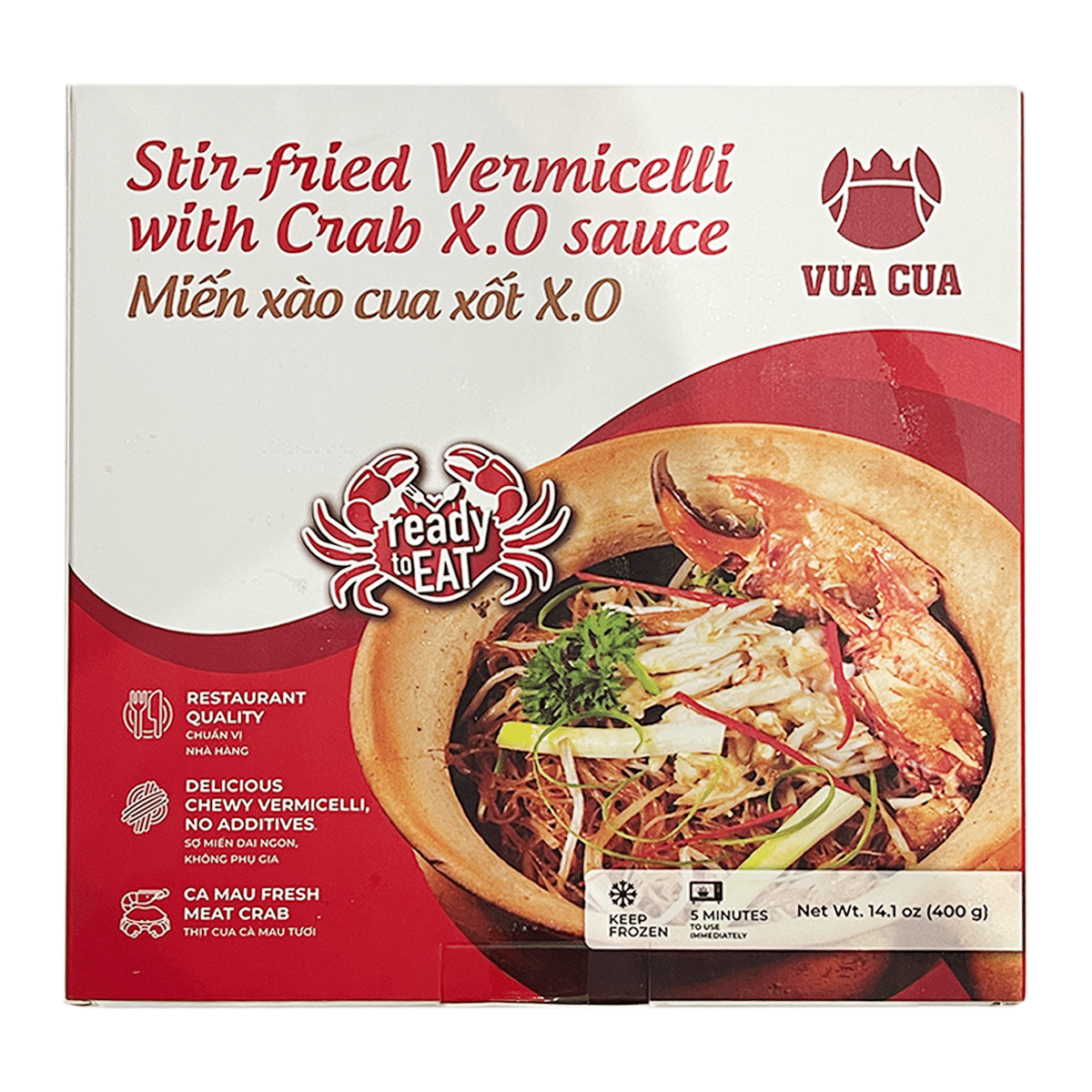 CT Choice วุ้นเส้นผัดซอสปู X.O แช่แข็ง 400 g