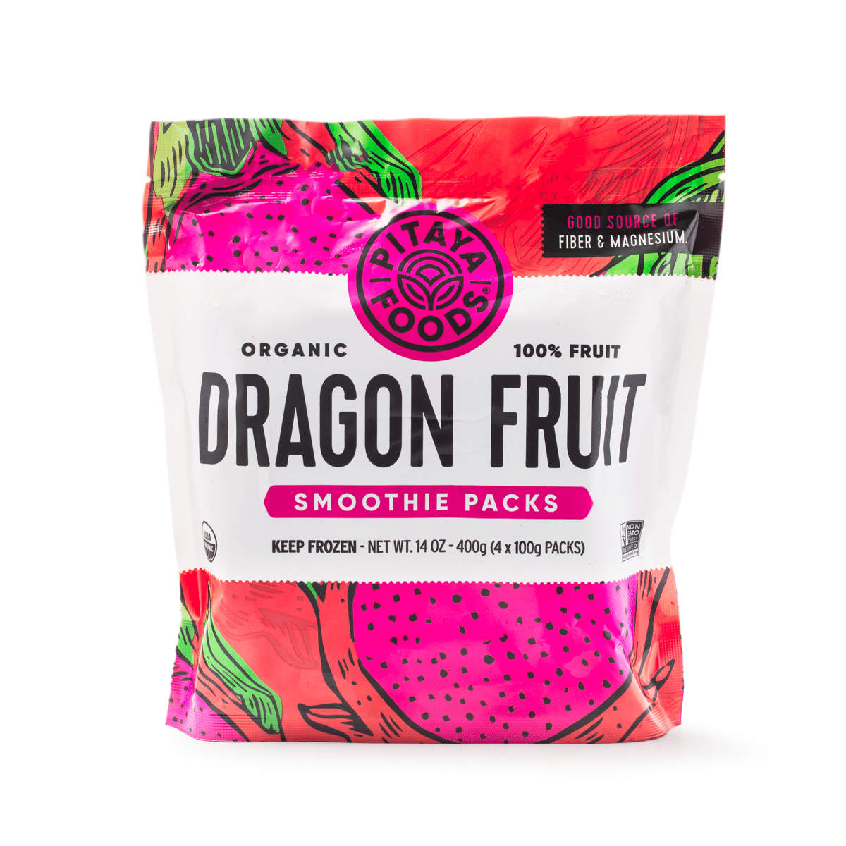 Pitaya Plus 유기농 용과 스무디 팩 14 온스