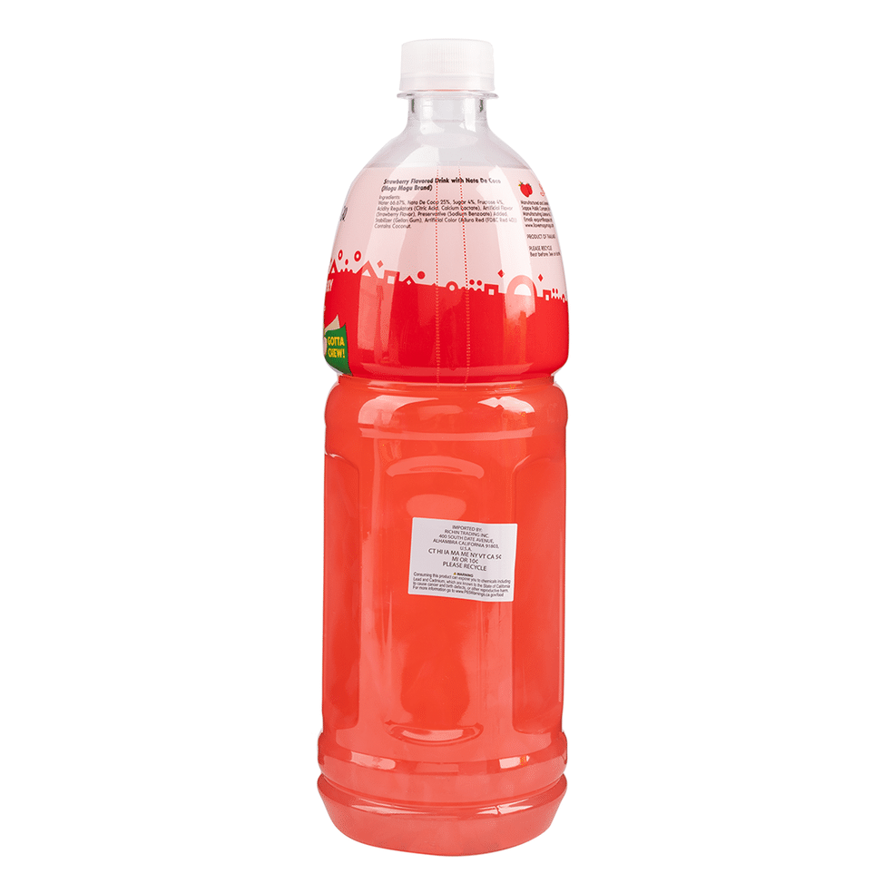 Get Mogu Mogu Strawberry Juice with Nata de Coco 33.8 fl.oz