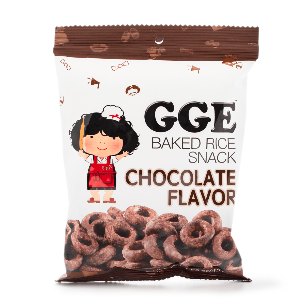 Wei Lih GGE Baked Rice Snack Chocolate Flavor 45 g