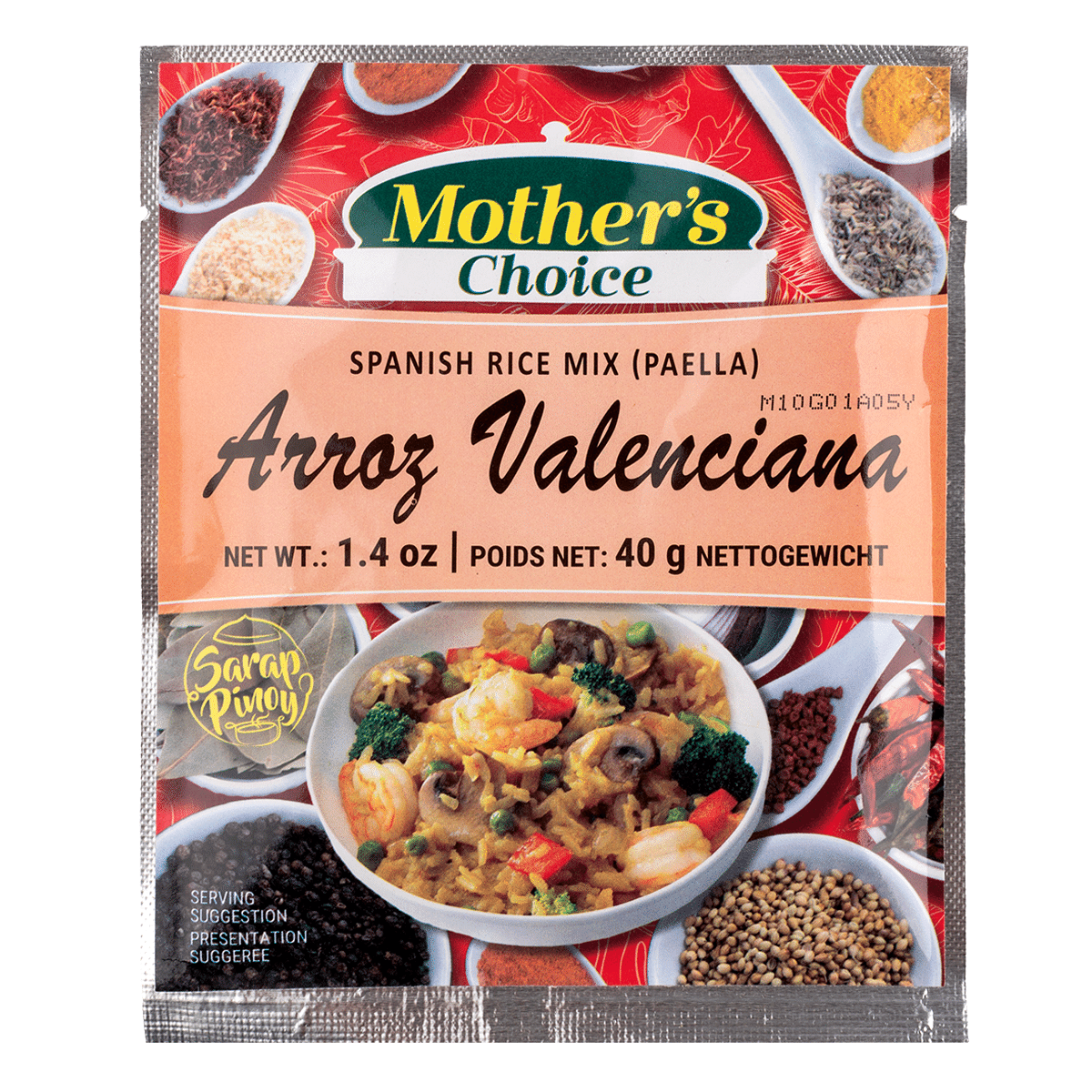Mother's Choice Spanish Rice Paella Mix (Arroz Valenciana) 1.4 oz