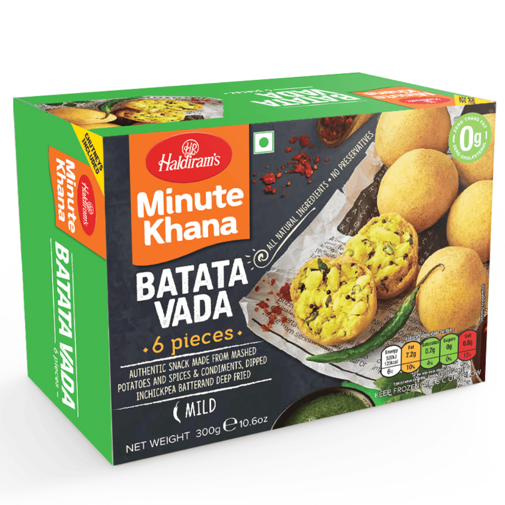 Haldiram's 인도식 감자튀김볼 순한 매운맛 냉동 300 그램