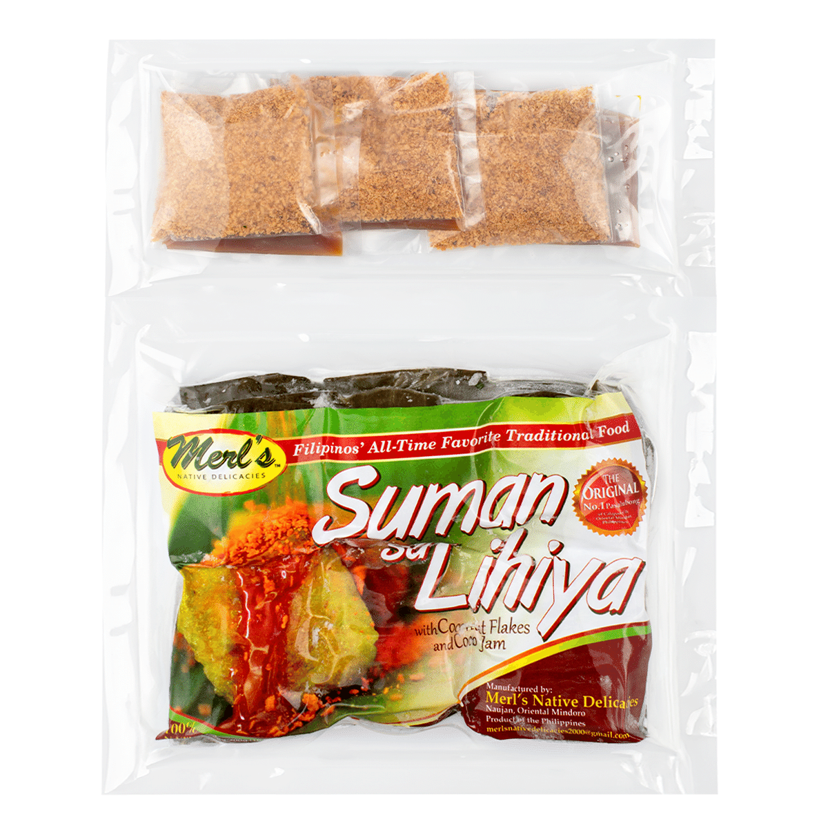 Suman sa Lihiya con Mermelada de Coco Merl's Congelado 10.5 onza(s)