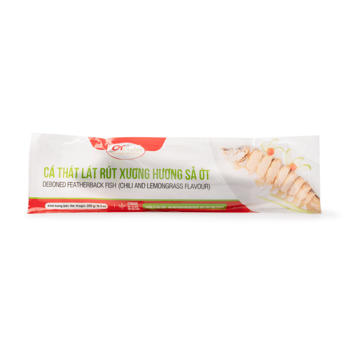 CT Choice Deboned Featherback Fish, Chili and Lemongrass Flavor 350 g