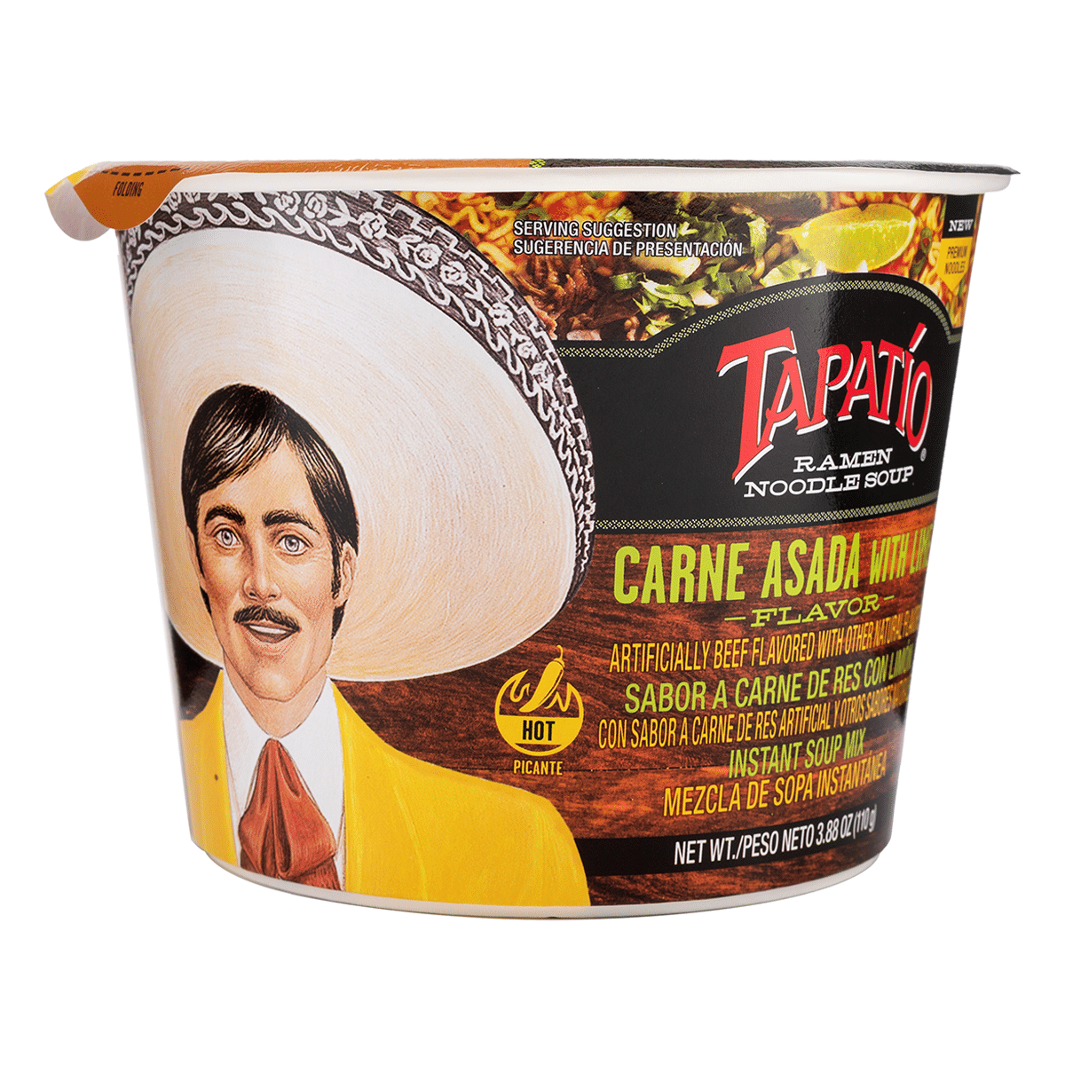 TAPATIO 라면 카르네 아사다 라임맛 3.88 온스