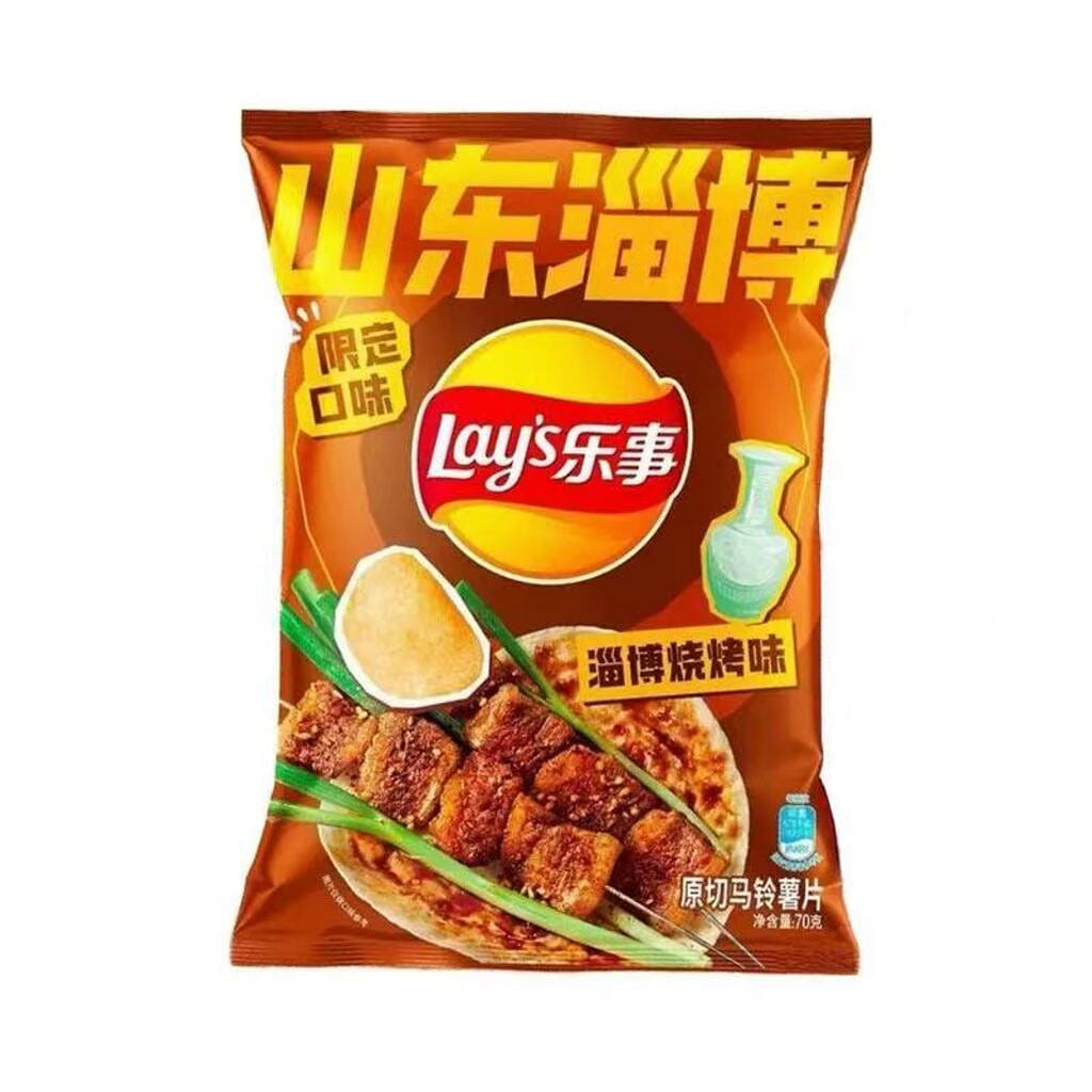乐事袋装 薯片 城市限定 淄博烧烤味 70 克