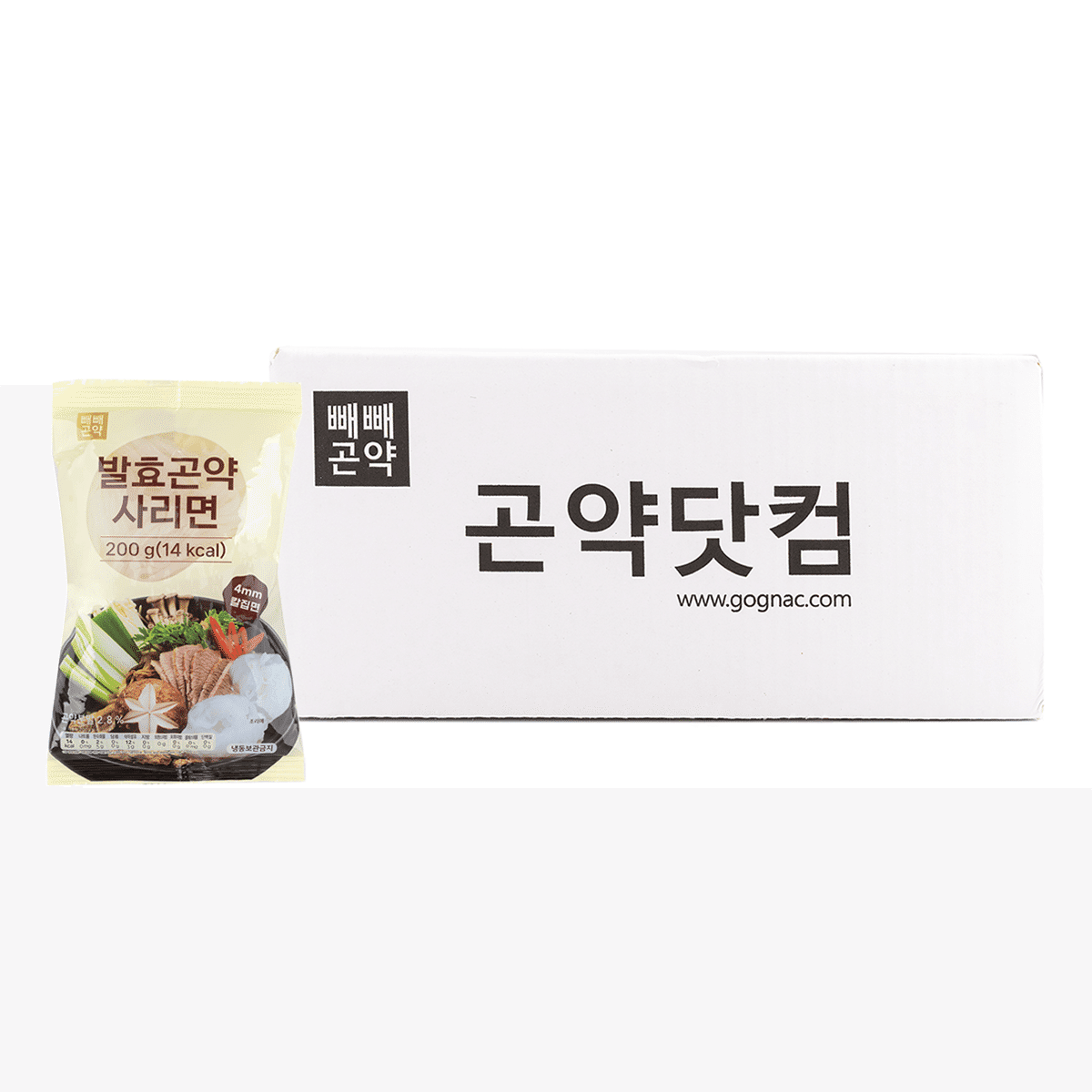 빼빼곤약 / 발효곤약 사리면 200 그램*10 팩