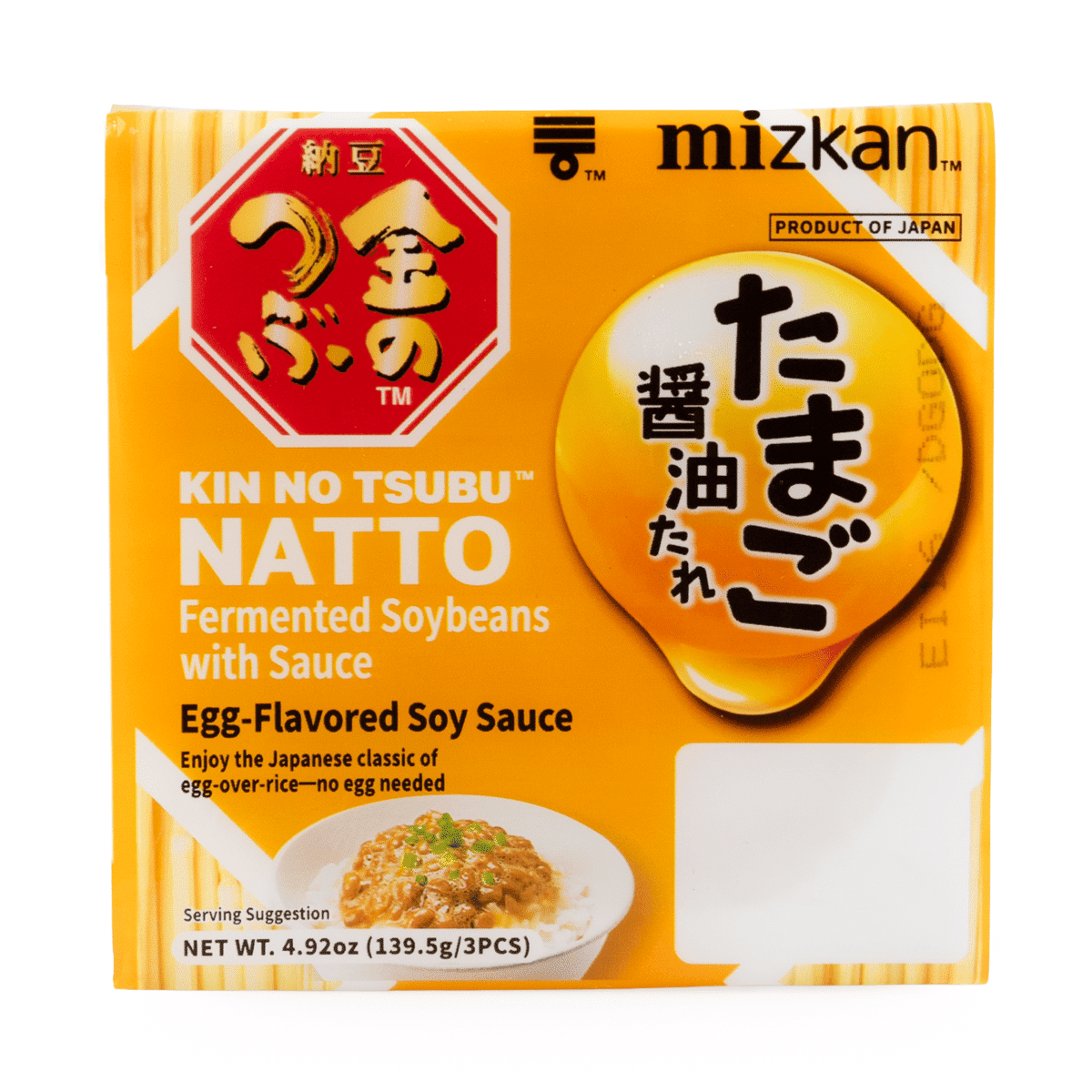 Natto Mizkan Kintsubu vị nước tương trứng 4.9 oz