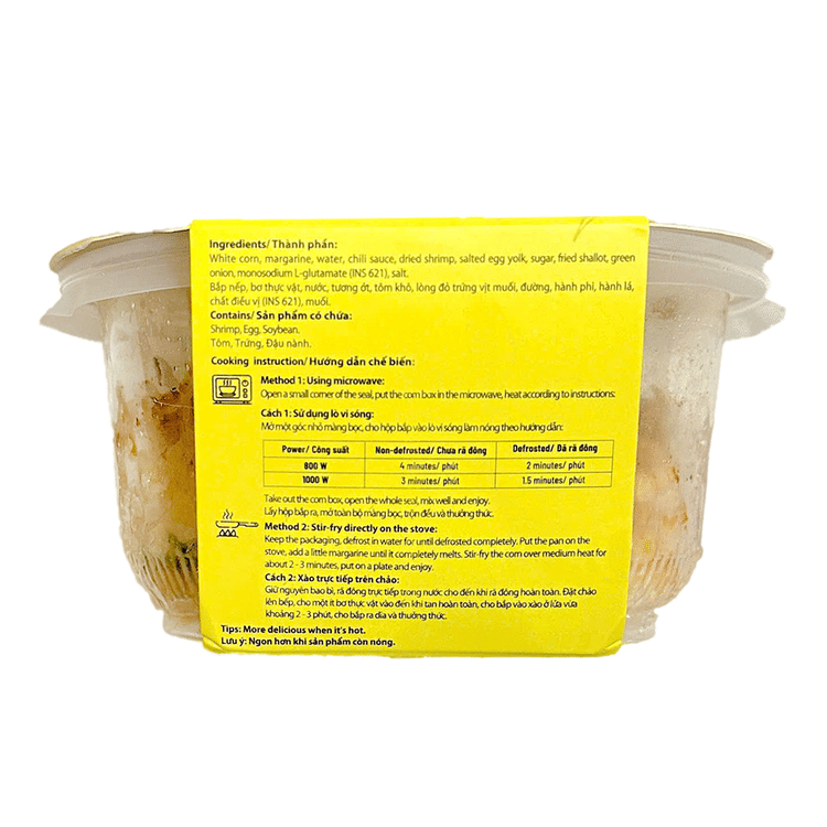 CT Choice Stir-fried Corn with Dried Shrimp and Butter Salted Egg Yolk, Frozen 300 g