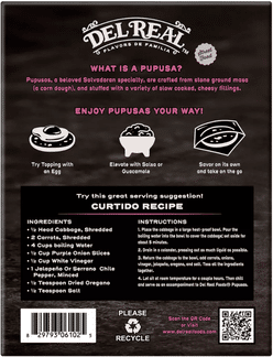 Del Real Carnitas and Cheese Pupusas 16.8 oz