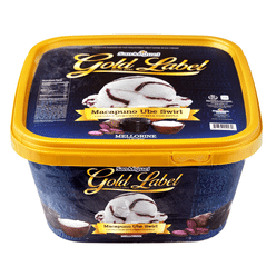 San Miguel Gold Label Macapuno Ube Swirl Ice Cream 50 oz