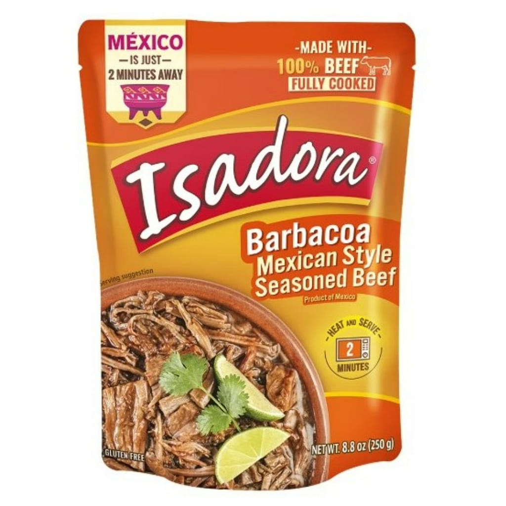 Isadora Barbacoa Mexican Style Seasoned Beef 8.8 oz