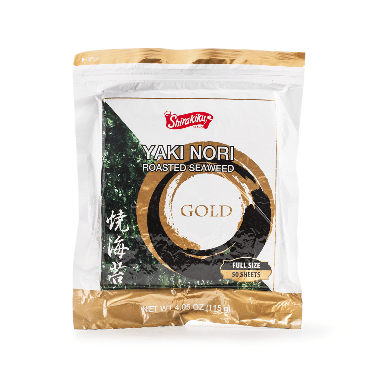 Shirakiku Nori Seaweed Gold 50 sheets 4.05 oz