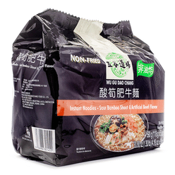 Wu Gu Dao Chang Instant Noodles, Sour Bamboo Shoot and Beef Flavor 590 g
