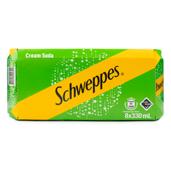 Schweppes Cream Soda, Low Sugar 330 ml*8 cans