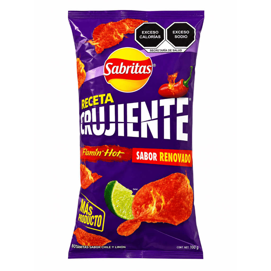 Sabritas 바삭콘칩 플레이밍 핫 100 그램