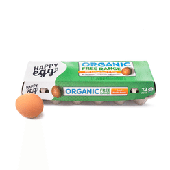 Happy Egg Organic Large Brown Eggs 12ct 1 box