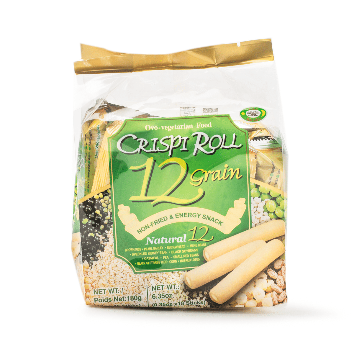 Snack Energético No Frito de 12 Granos Crispi Roll 180 gramo(s)