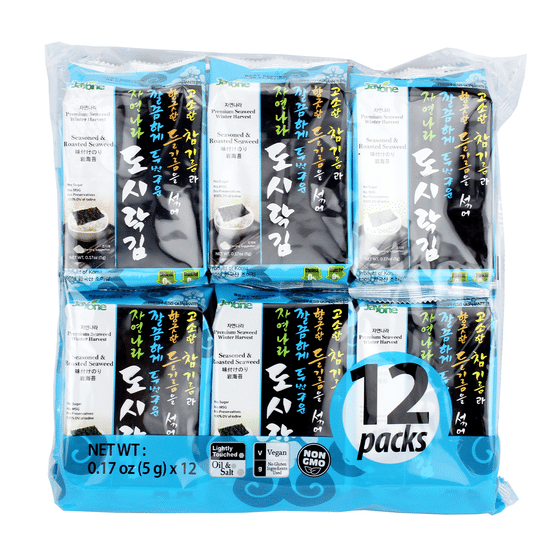 weee_snack_Jayone Seasoned & Roasted Seaweed Snack 12pk 60 g