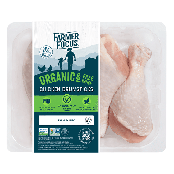 weee_meat_Organic & Free Range Chicken Drumsticks, Halal, Frozen 1.1-1.3 lb