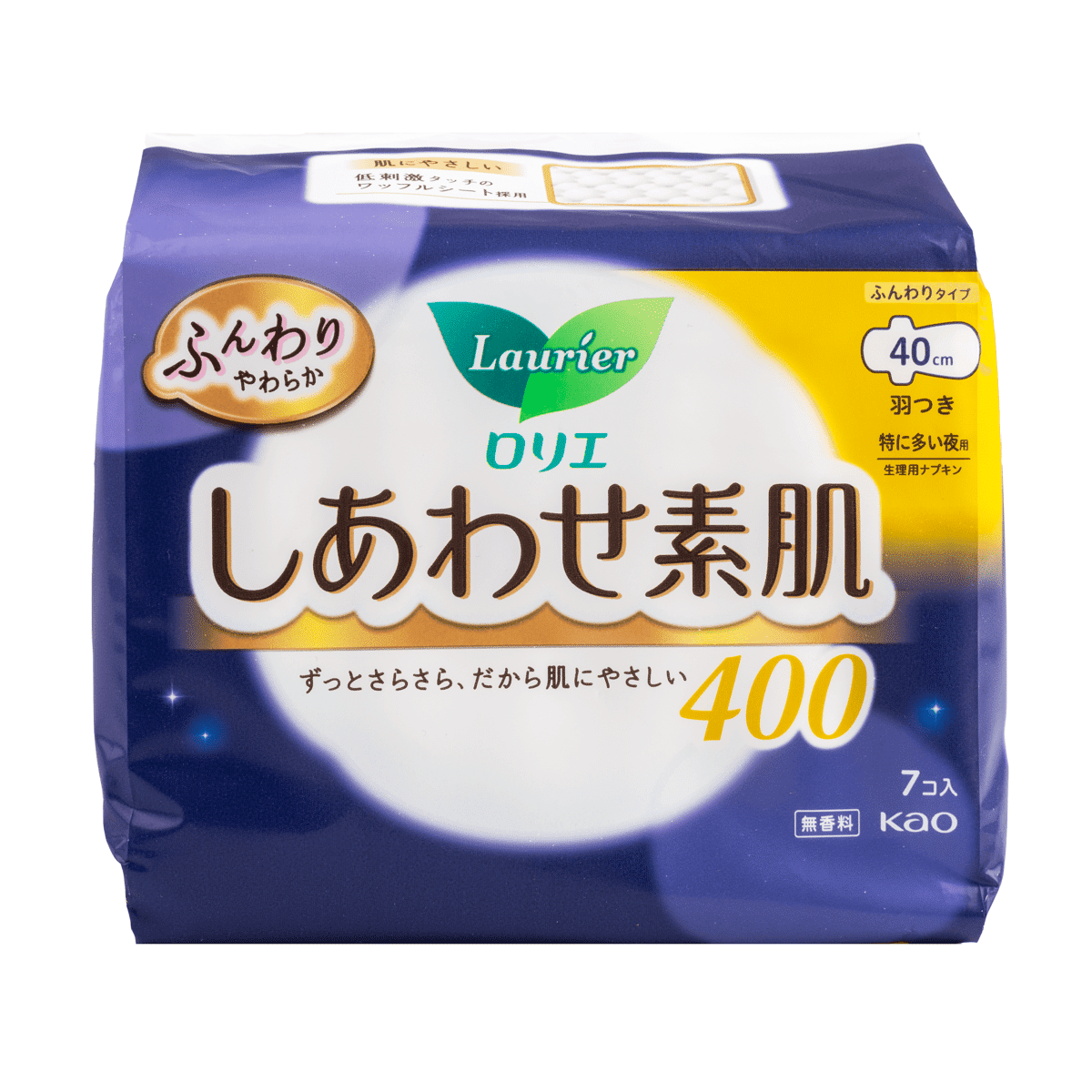 Kao Laurier Extra Length Sanitary Napkins with Wings 40cm 7ct 1 each