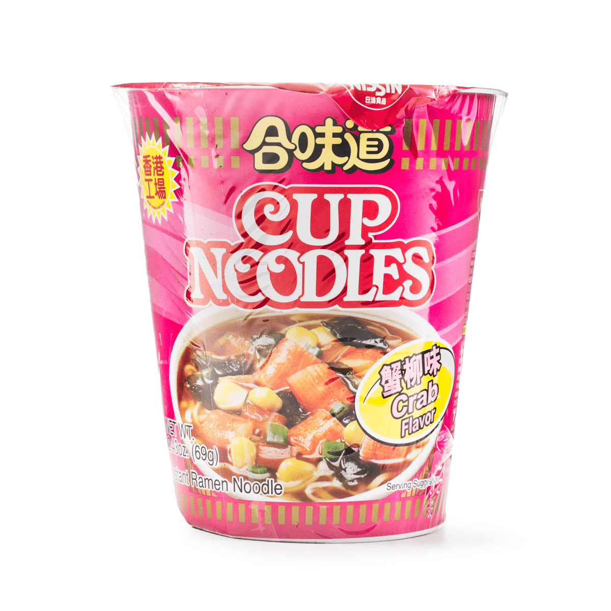 Nissin Cup Noodles, Crab Flavor 2.57 oz*24 pack
